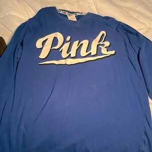 2 Victoria’s Secret pink hoodie and long sleeve t shirt